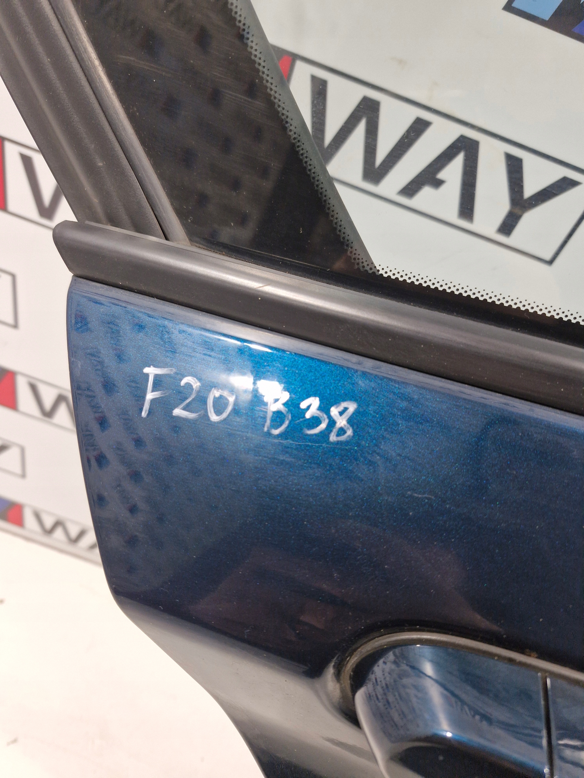 BMW F20 door right rear part rear. right B38 MIDNIGHT BLUE complete