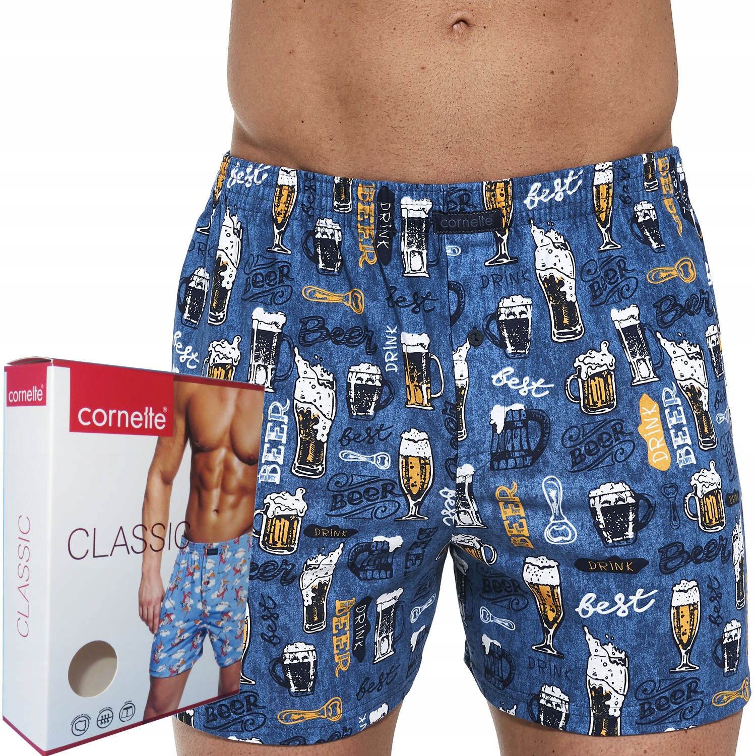 

Cornette bokserki Classic luźne 001/137 piwka