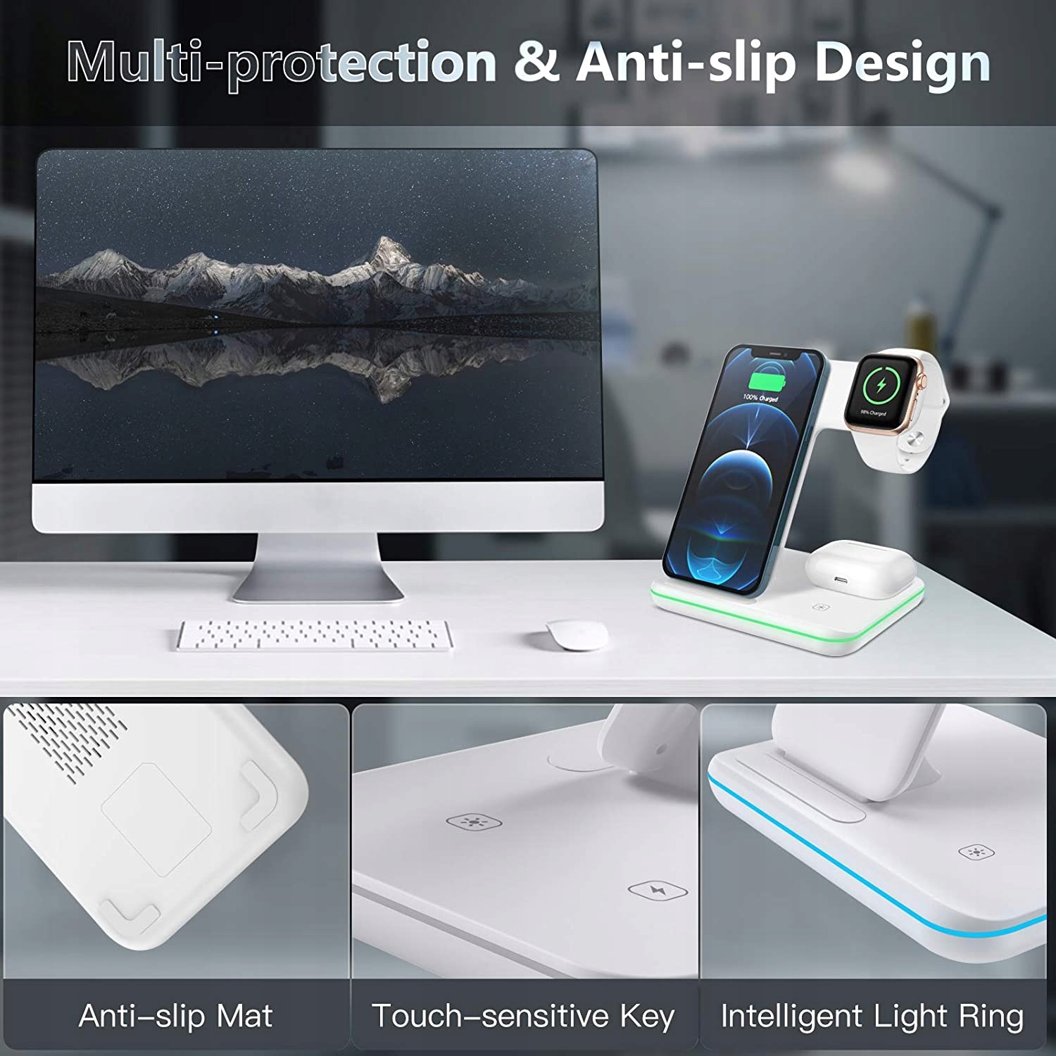 STACJA DOKUJĄCA ŁADOWARKA BEZPRZEWODOWA IPHONE 15W EAN (GTIN) 616985028146