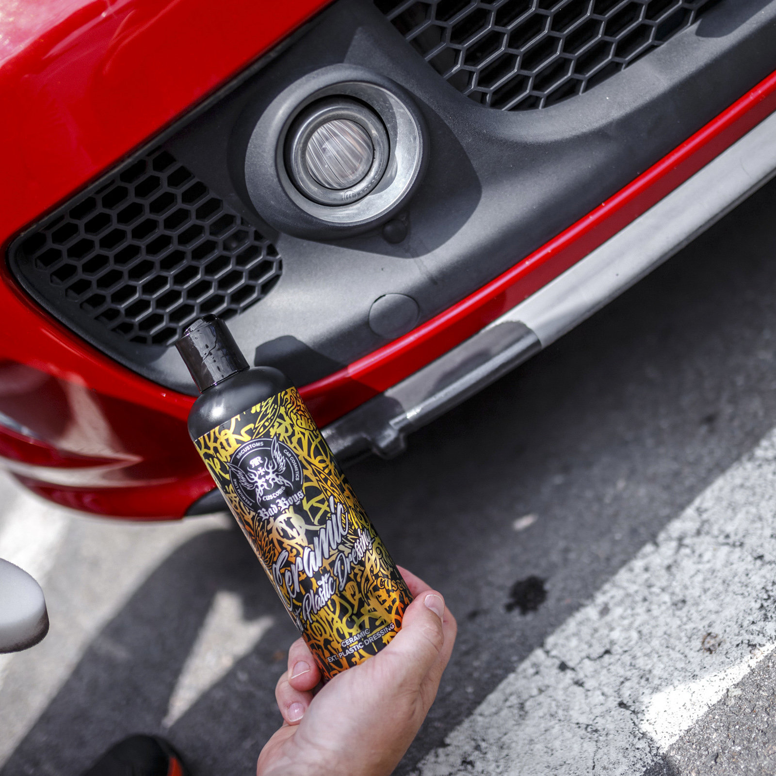 RR Customs BadBoys Ceramic Ext Plastic Dressing 150ml Czernidło do plastiku Producent RRCustoms