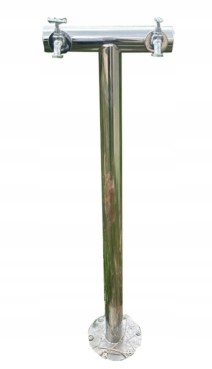 

Kran Ogrodowy Podwójny Słupek Hydrant Inox 100 CM