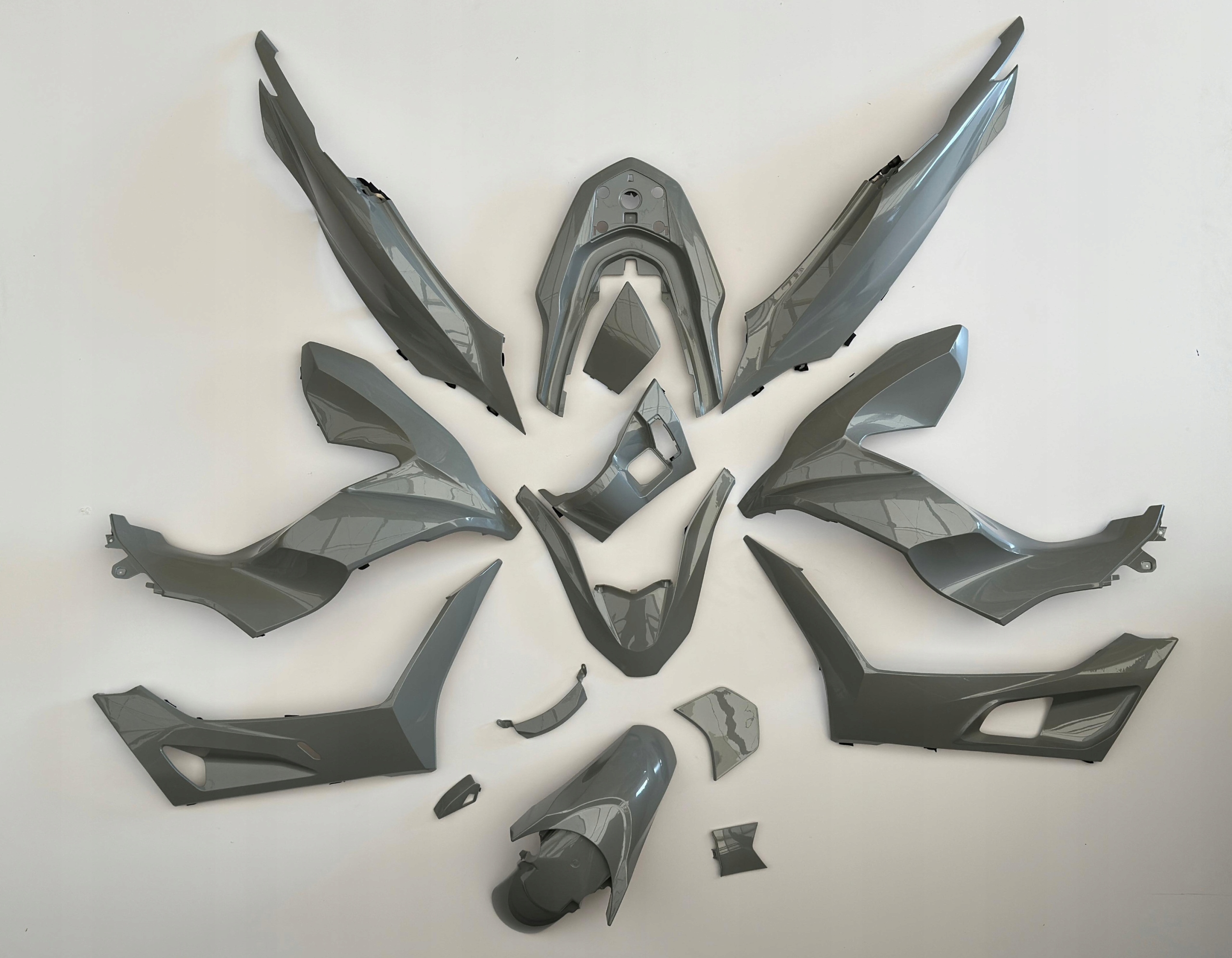 Kompletní Sada Plastů x15 Kapotáž Blatník Bok Honda Pcx 125 150 21-23 K1Z Šedá