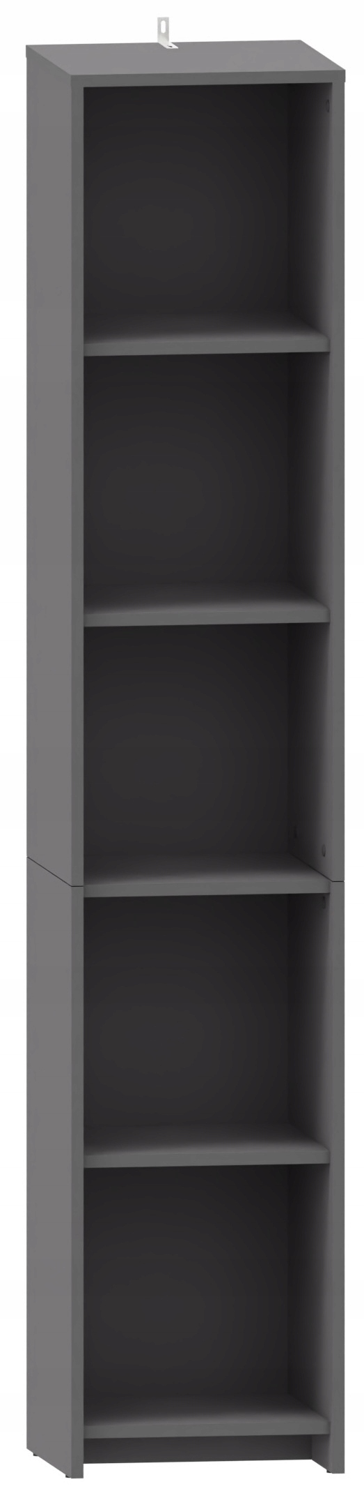 Regál Altivo Reg 36 antracit otvorený na knihy, zakladače na oblečenie