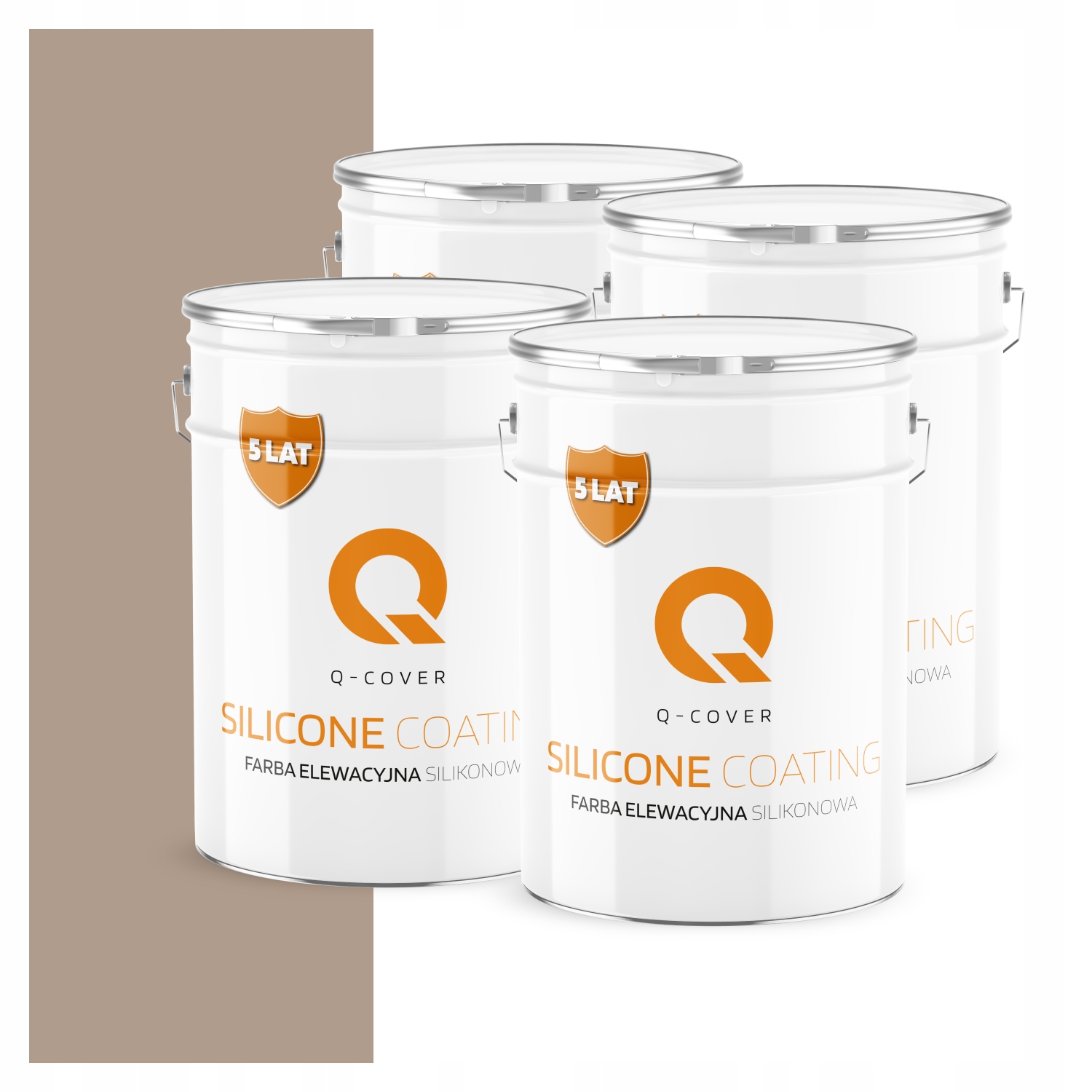 Fasádna farba Fasádová 10L Silikónová Uv Farba Oriešková Jasná