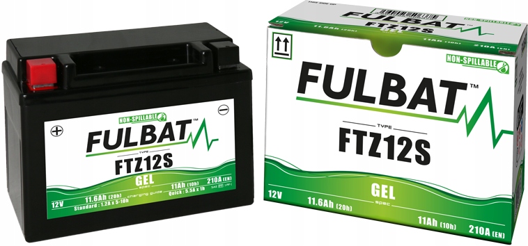 Akumulator Fulbat GEL YTZ12S 12V 11.6Ah 210A Producent Fulbat