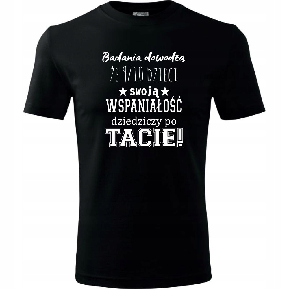 

Koszulka Męska Z Nadrukiem Na Dzień Taty T-shirt