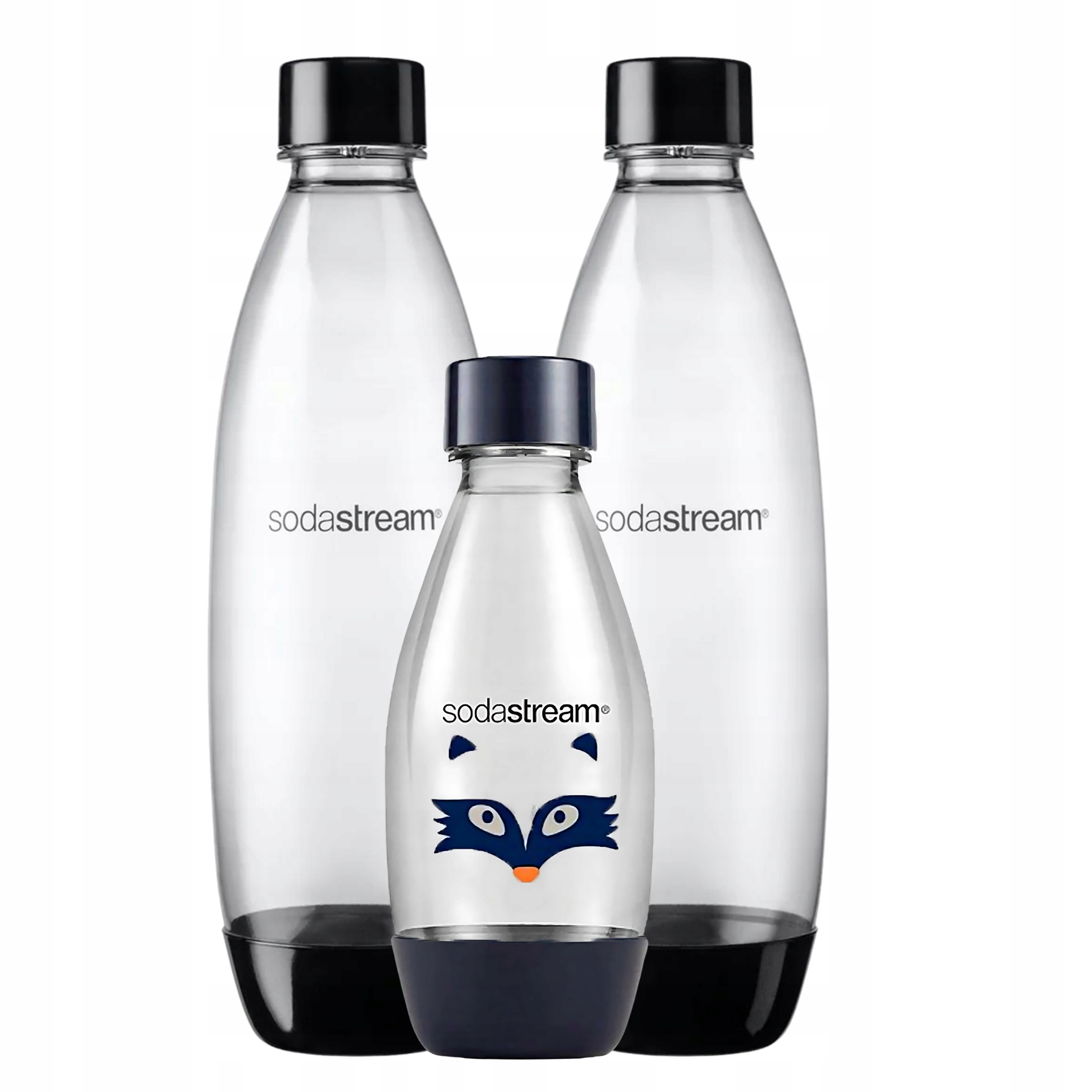 Sodastream Lahve SodaStream Fuse 2x Černá 1L, 1x Little Heroes Šop 0,5L