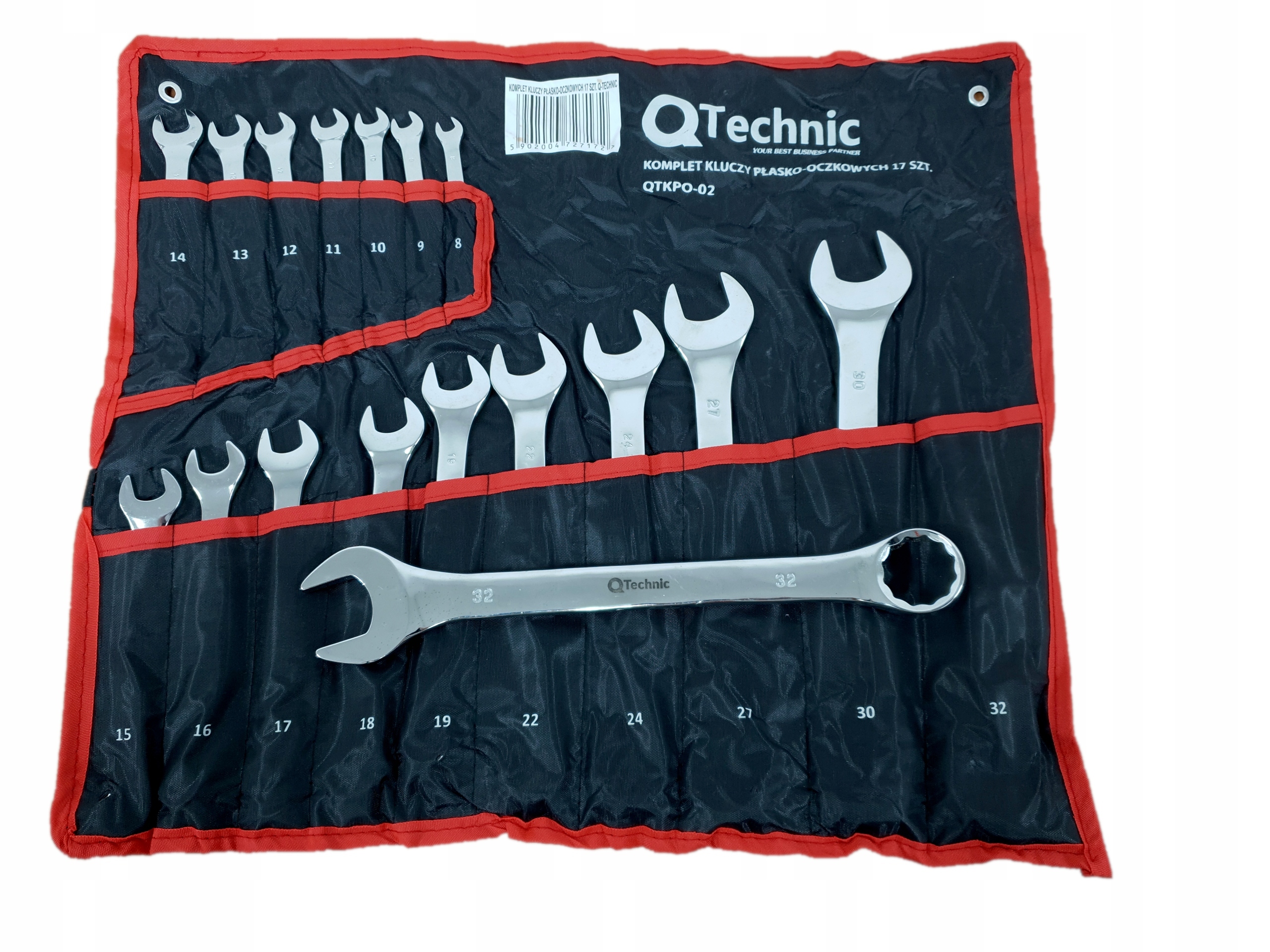 НАБІР ПЛОСКИХ ГАЙКОВИХ КЛЮЧІВ 17Q-T