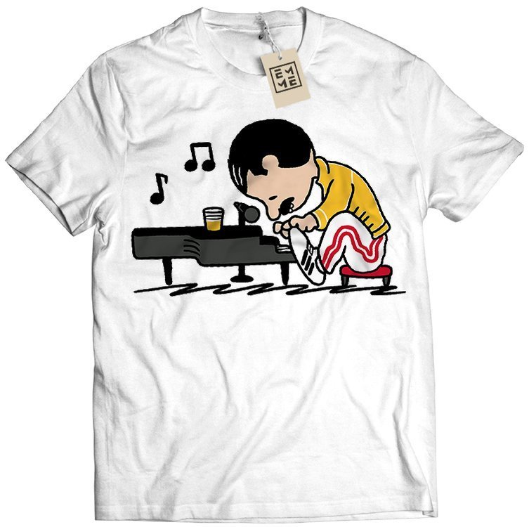 

Koszulka Męska Queen Freddie Mercury Peanuts M