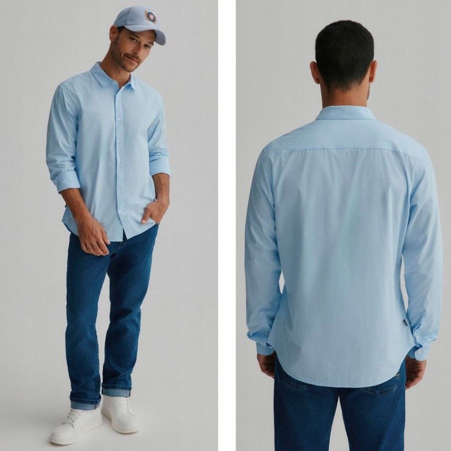 Koszula Męska Diverse Shirt Długi Rękaw Casual Bawełna Na Co Dzień