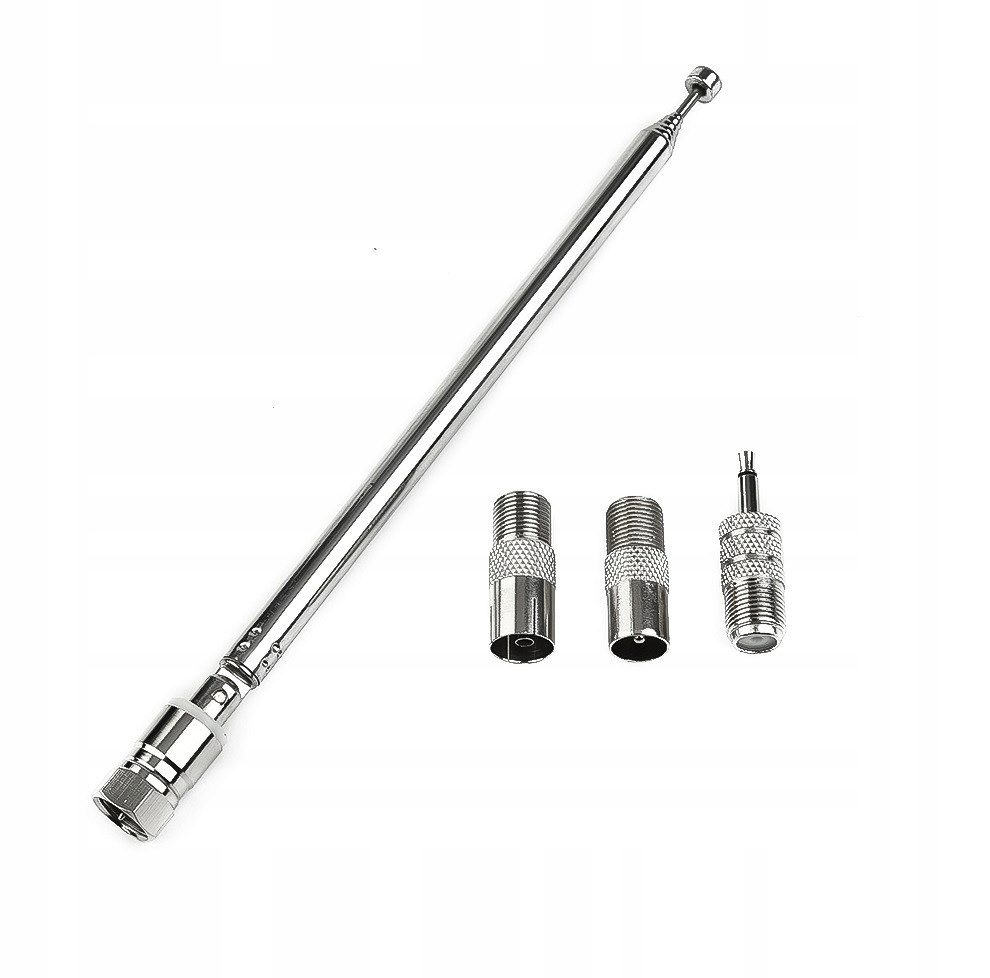 Antena teleskopowa 750mm + 3 adaptery od jakar
