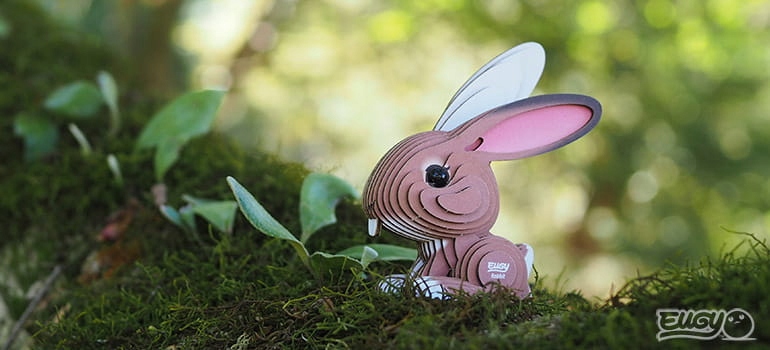 KRÓLIK EKO UKŁADANKA PUZZLE 3D EUGY Liczba elementów 25