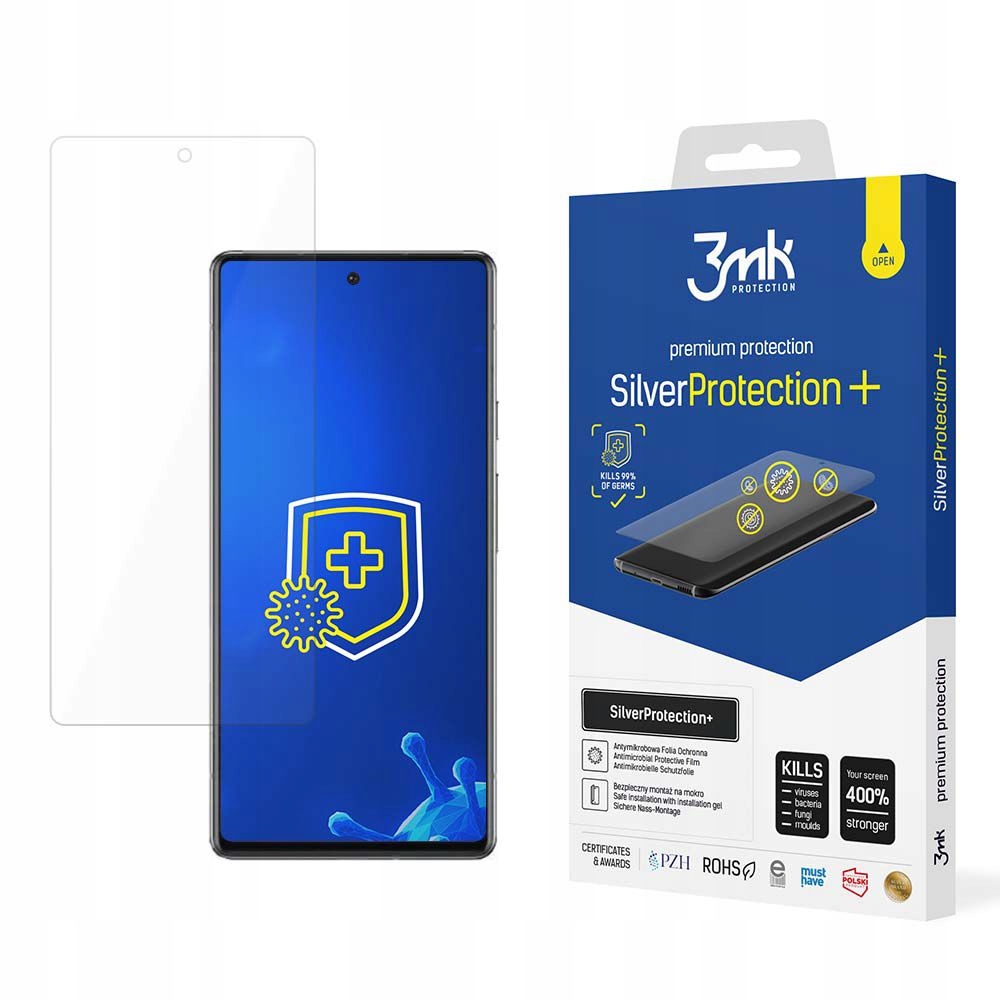 Antymikrobowa Folia Ochronna Do Google Pixel 6A 3MK Silverprotection+