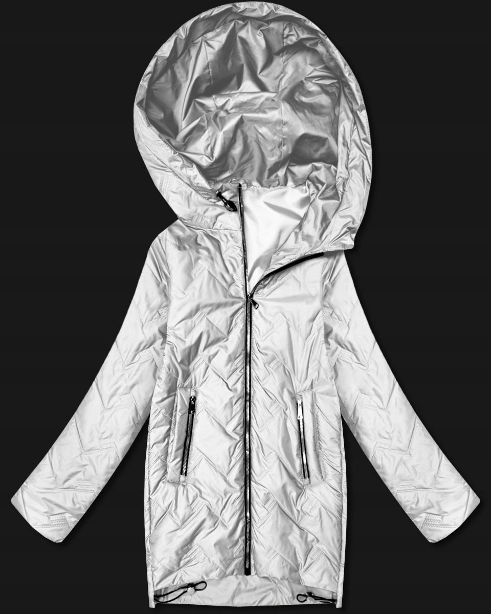 Ozdobně Prošívaná Bunda B8588 J.béžová S (36)