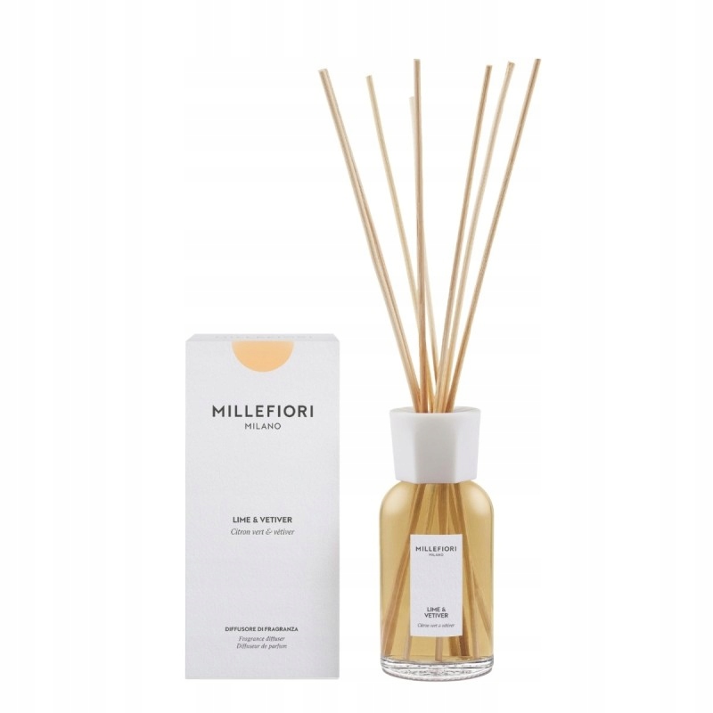 Lime & Vetiver Millefiori Milano difuzér vonné tyčinky 250 ml