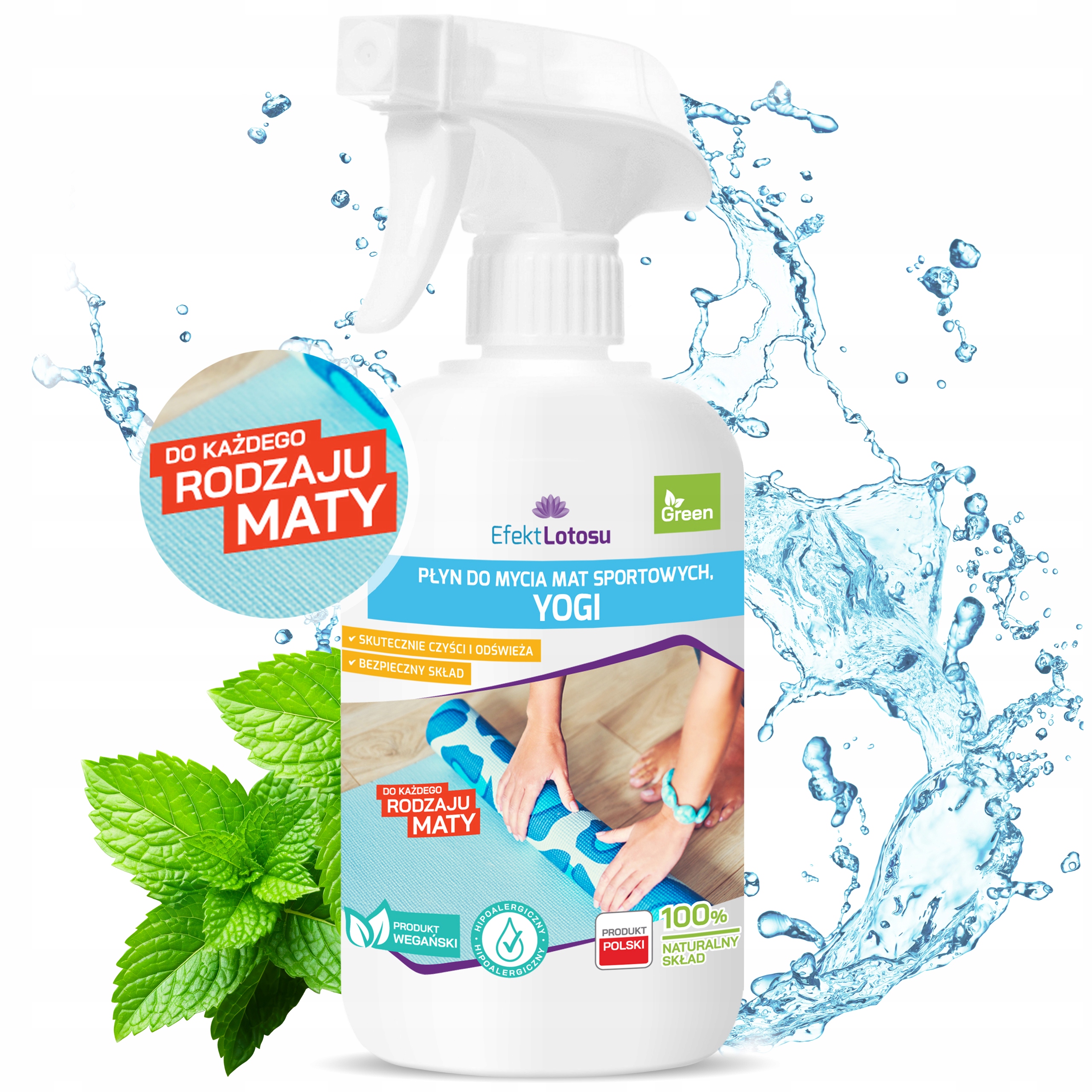 Płyn Do Mycia Czyszczenia Maty Do Jogi Yogi 500ML
