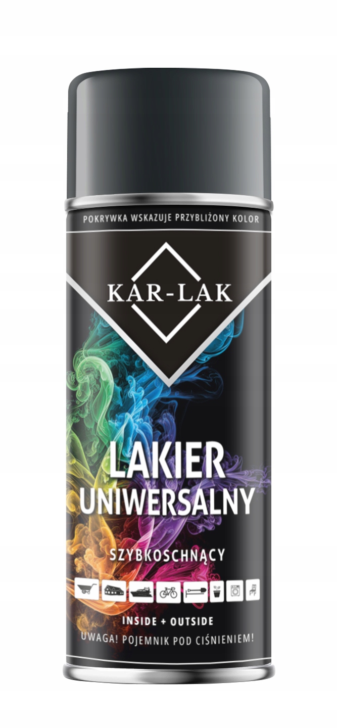 Kar-lak Ral 7016 Antracyt Farba Lakier Uniwersalny Car Lak Spray 400 ML