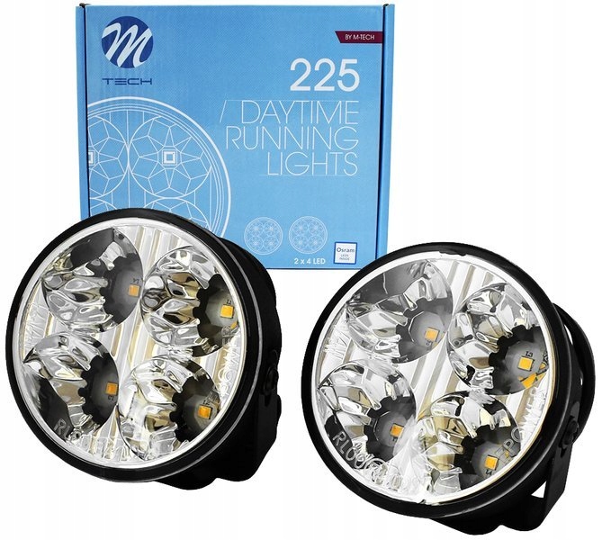 Światła do jazdy dziennej LED DRL 12V E4 LDO225 *jasne białe* M-Tech