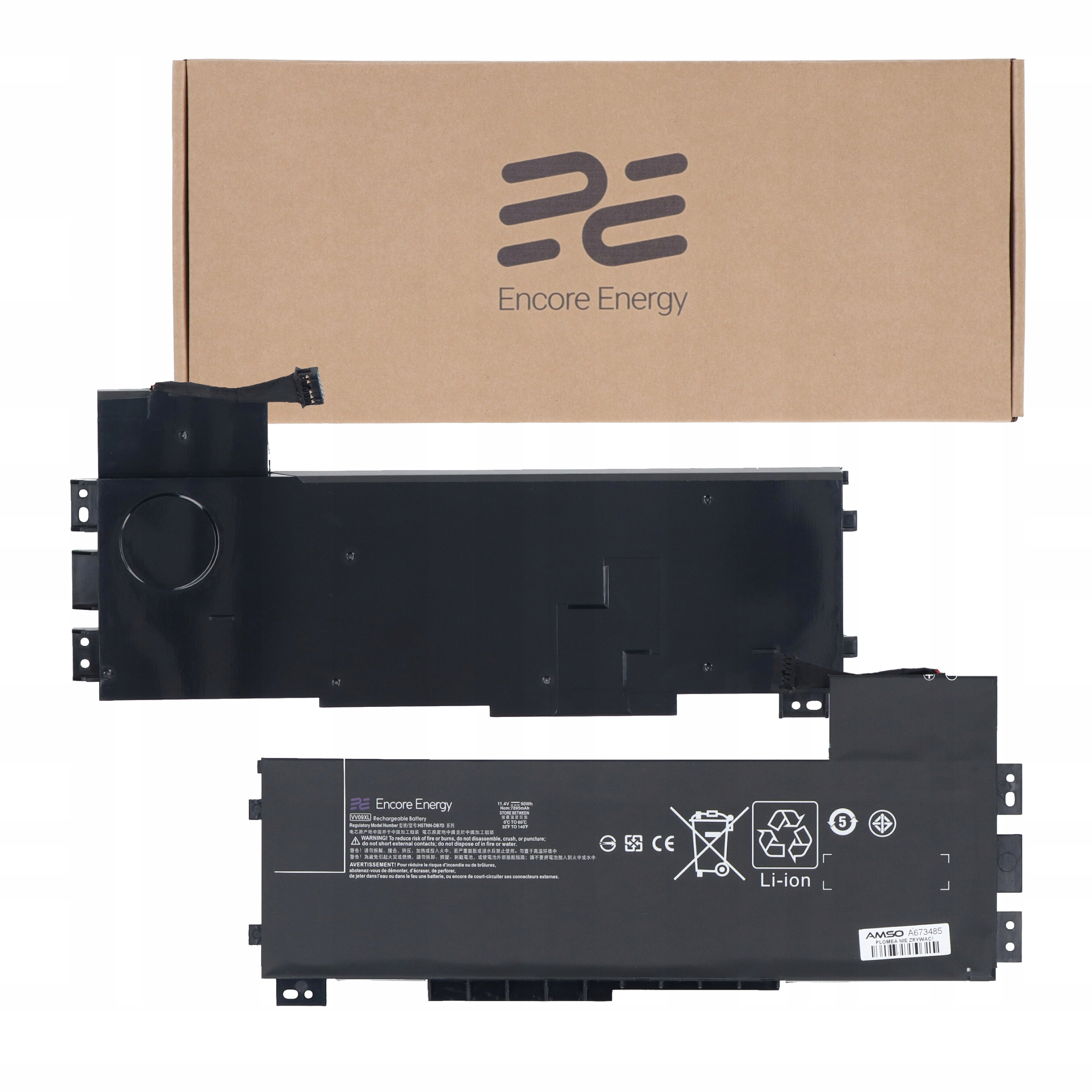 Bateria VV09XL do laptopa Hp Zbook 15 G3 G4 Encore Energy 7895mAh