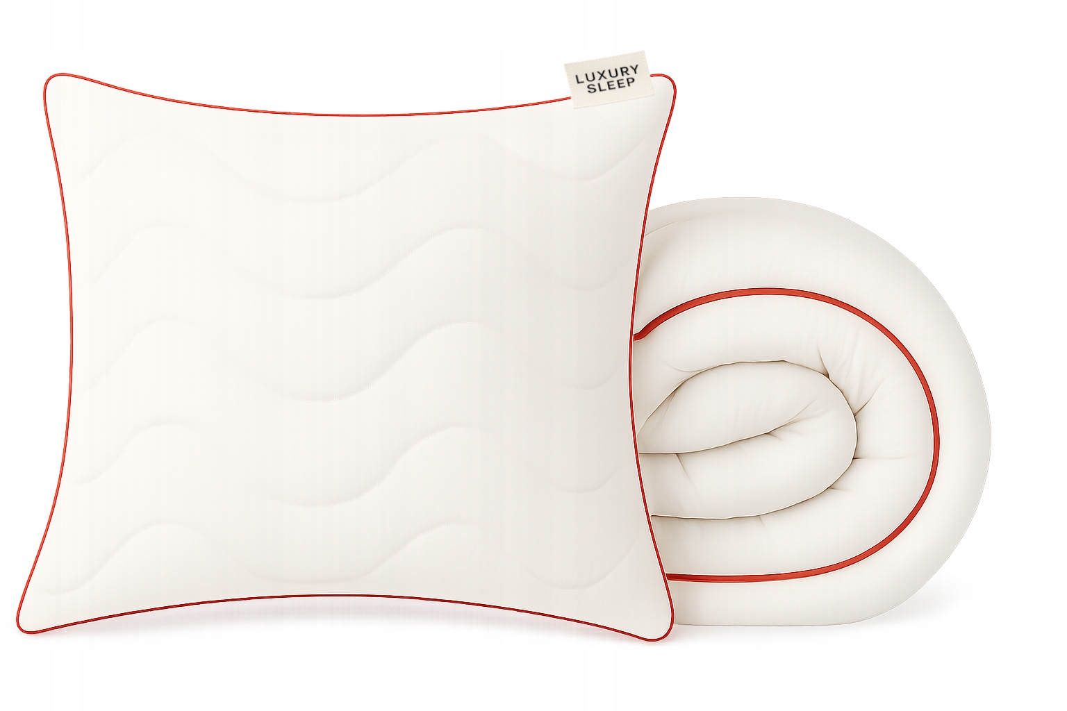 Sada Linea Rosso Přikrývka 140x200 Polštář 70x80 Polská kvalita