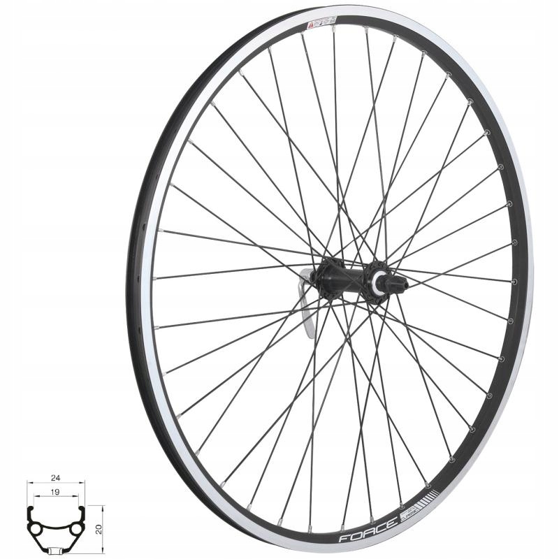 Force Zapletené kolo Clasic 559x19 V přední HBTX800 36d 70265