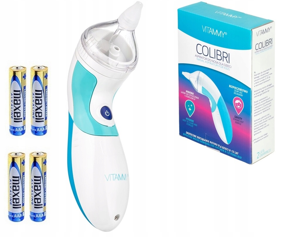 

Aspirator Do Nosa Odciągacz Kataru Vitammy 0-12LAT