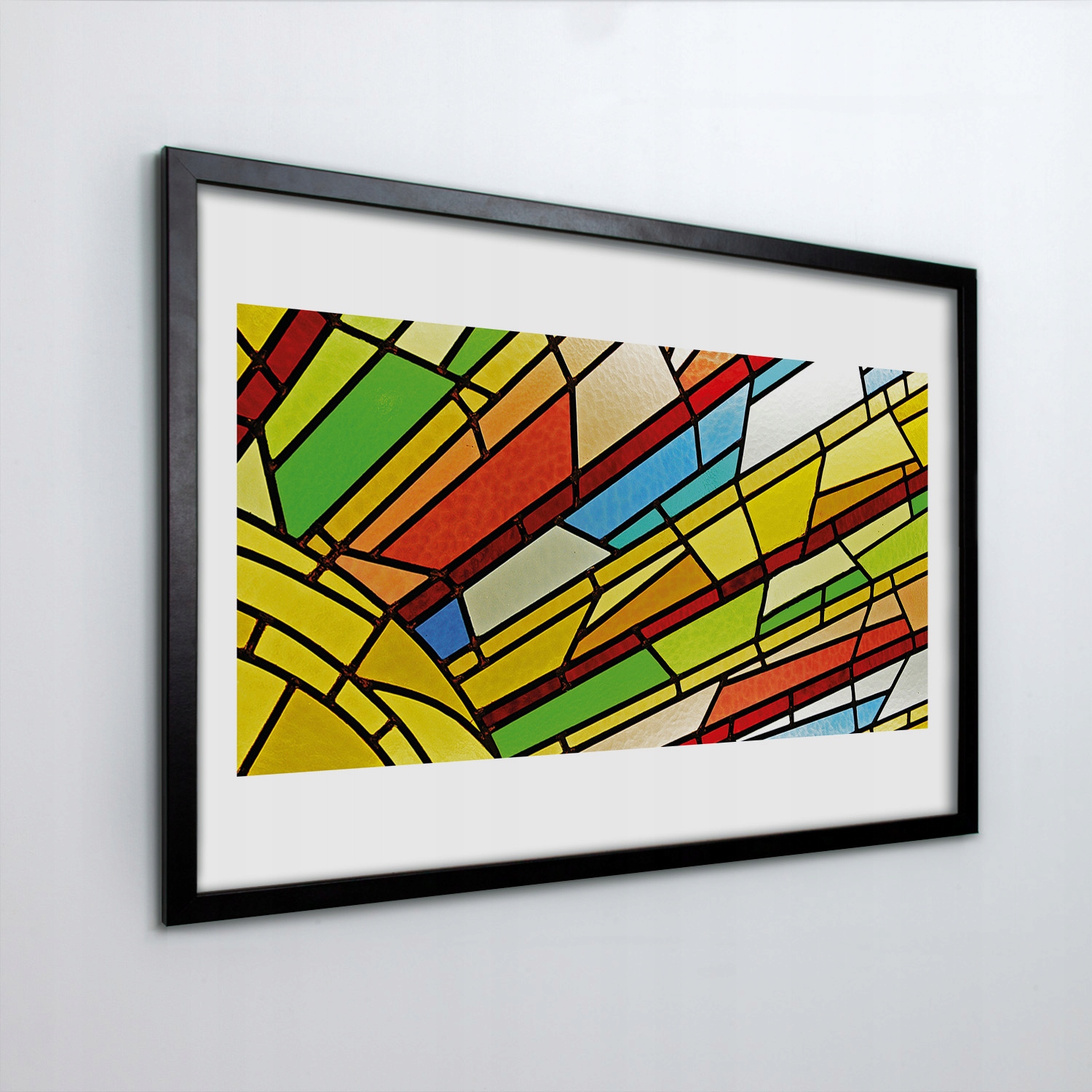 Nástěnný obraz v rámu Mdf Okenní vitráž 30x20 cm