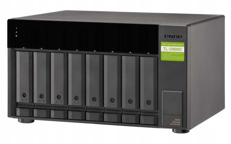 Qnap TL-D800C 8-zátoková rozširujúca jednotka pre Qnap/pc, konektor Usb-