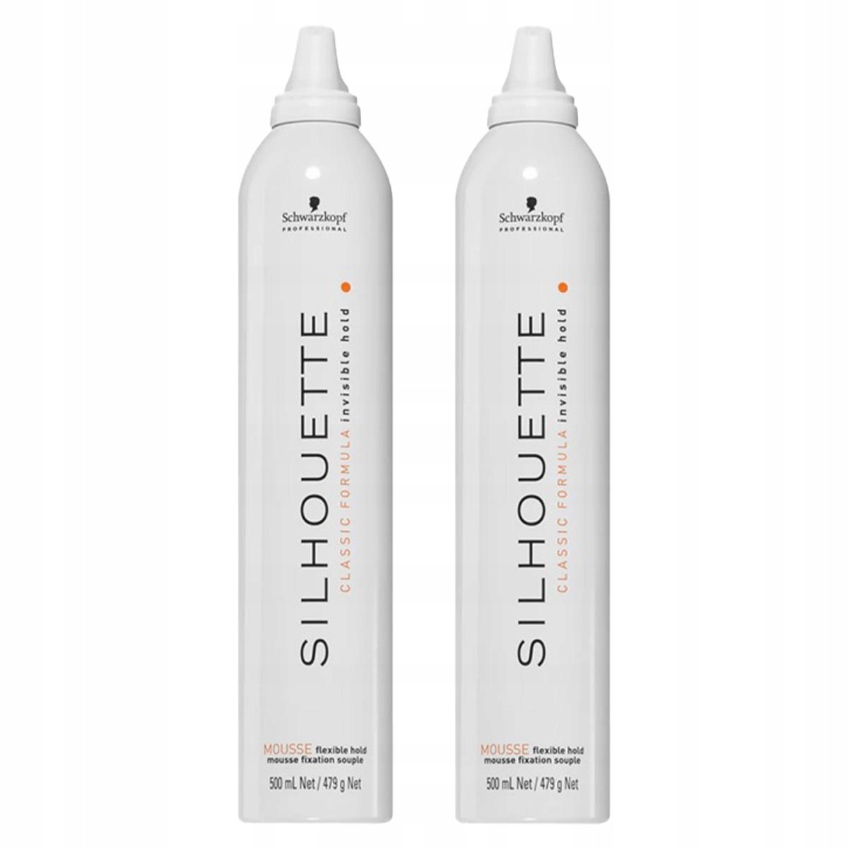 Schwarzkopf Silhouette Classic elastická pěna pro fixaci Sada 2 x 500 ml