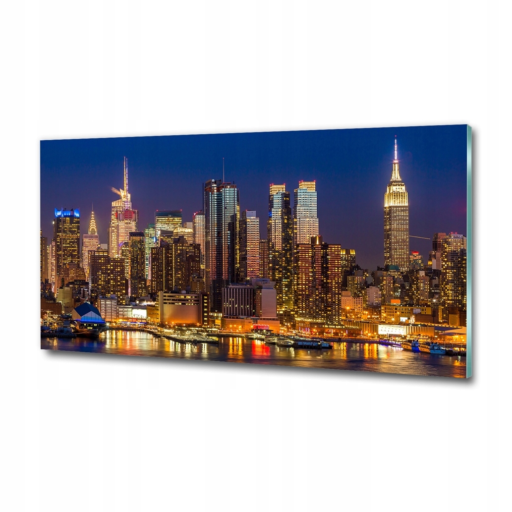 plexi obraz 100x70 veľká grafika Manhattan v noci