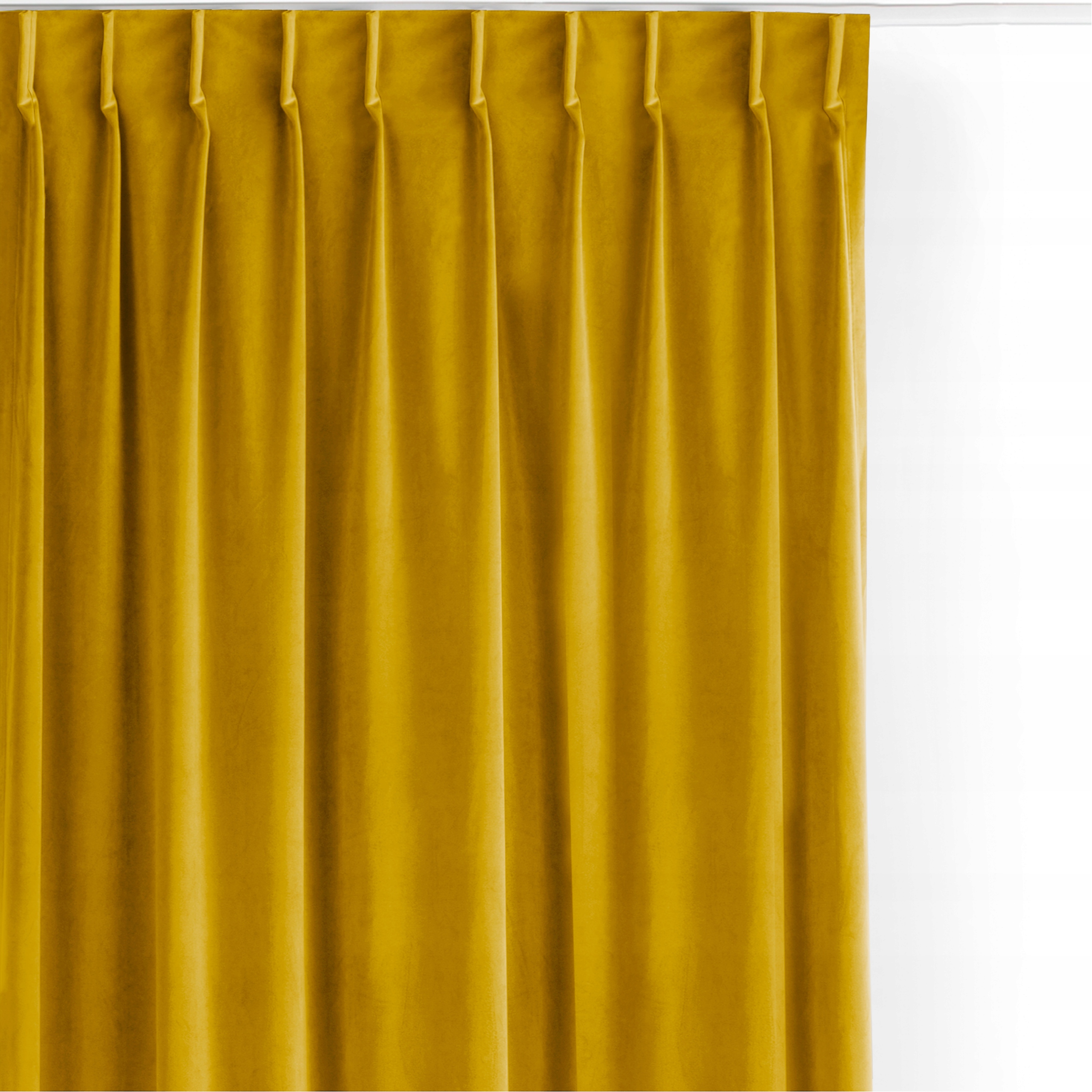 Filumi Záclony velúrové hladké flexy kuchyňa Horčicové 400x250