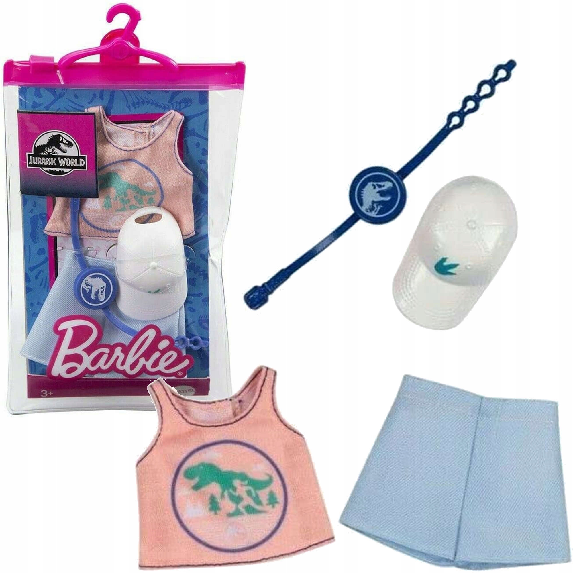 

Barbie Zestaw Ubranek Jurassic World Akcesoria