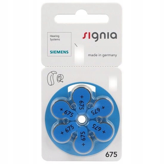 *baterie Słuchowe Siemens Signia 675 Mf PR44 B6754