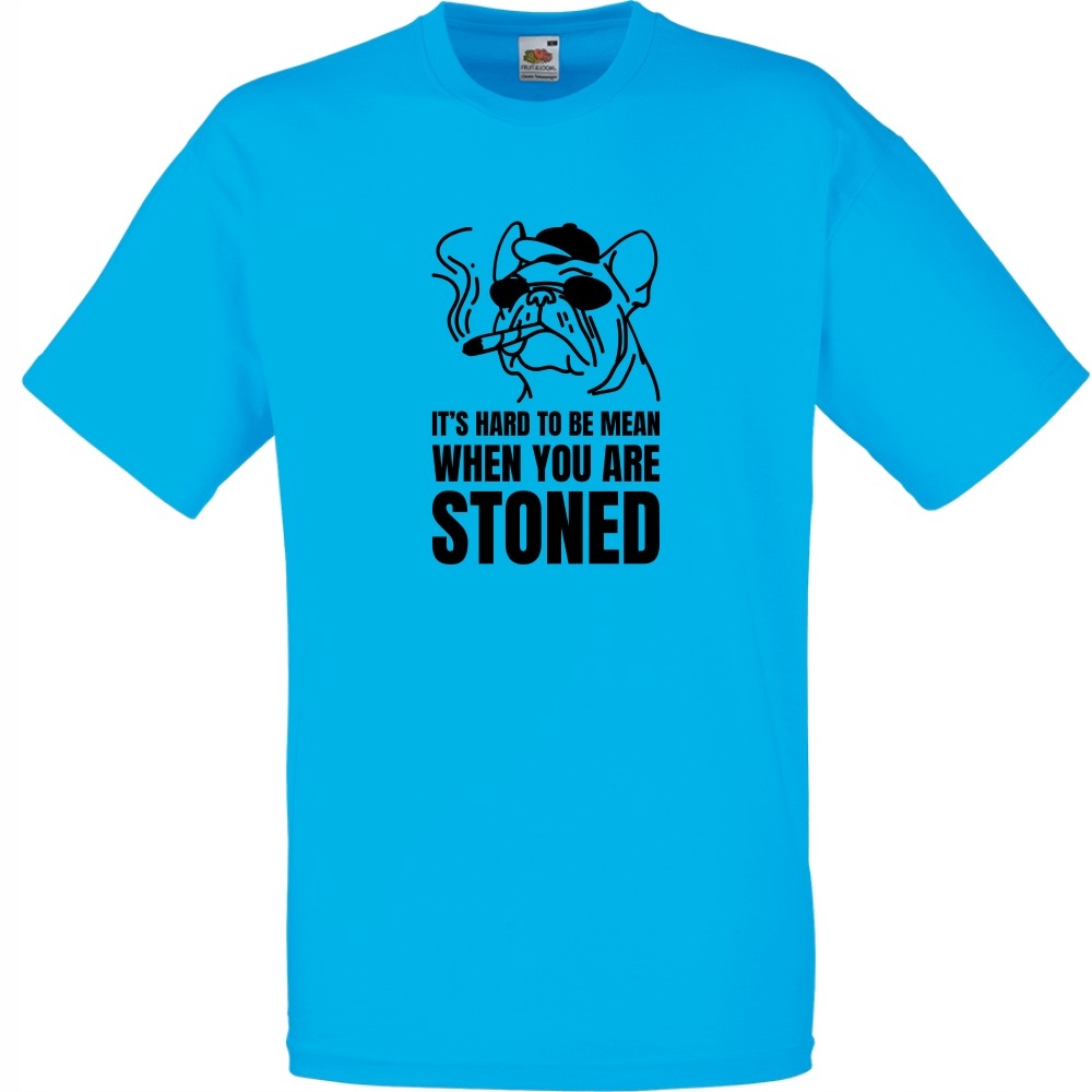 

Koszulka when u are stoned pies 420 M lazurowa
