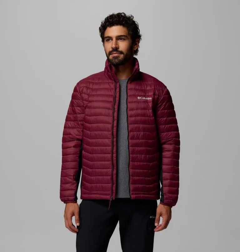 Columbia pánská zimní bunda Powder Pass Hybrid bordó