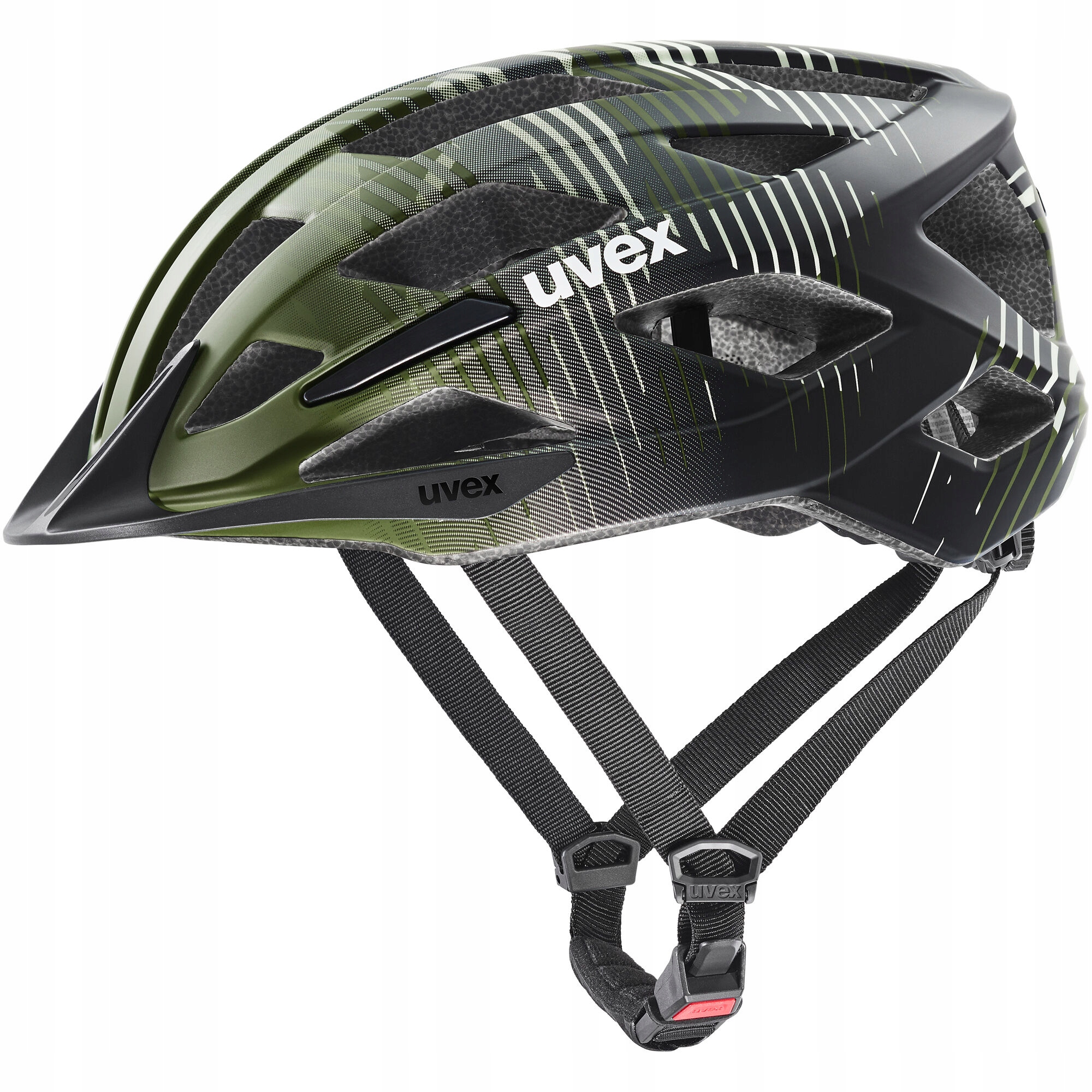 Cyklistická přilba Uvex Air Wing 2 cc 50-54 cm tmavě olivová-černá matná