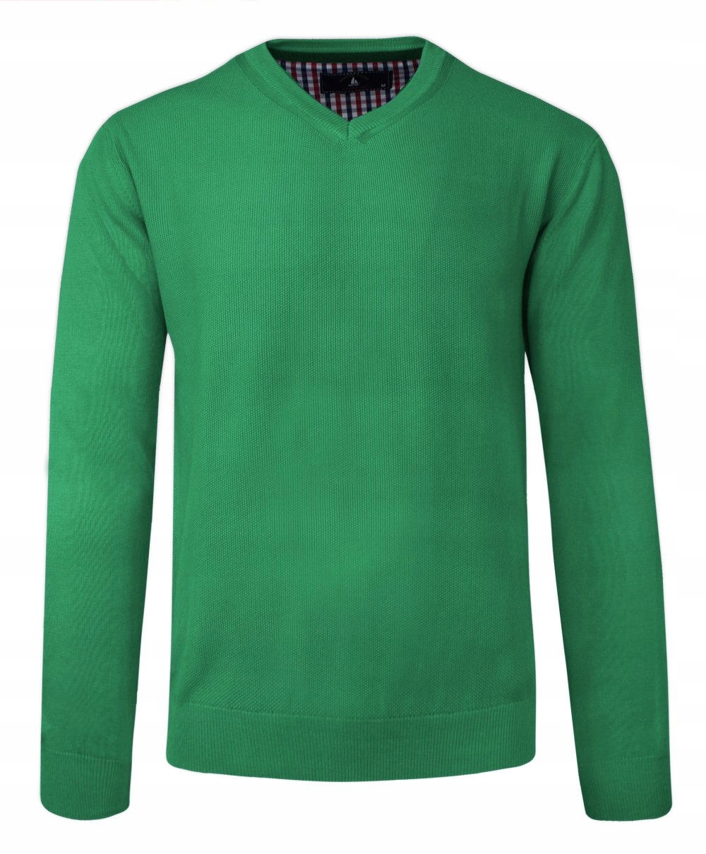 

Zielony Casualowy Sweter w Serek Bartex XL