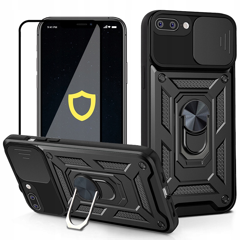 

Etui Szkło 5D pancerne CamRing do iPhone Xr