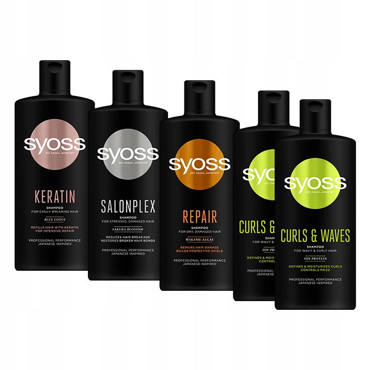 

Syoss Szampon do Włosów 5szt. Szczotka