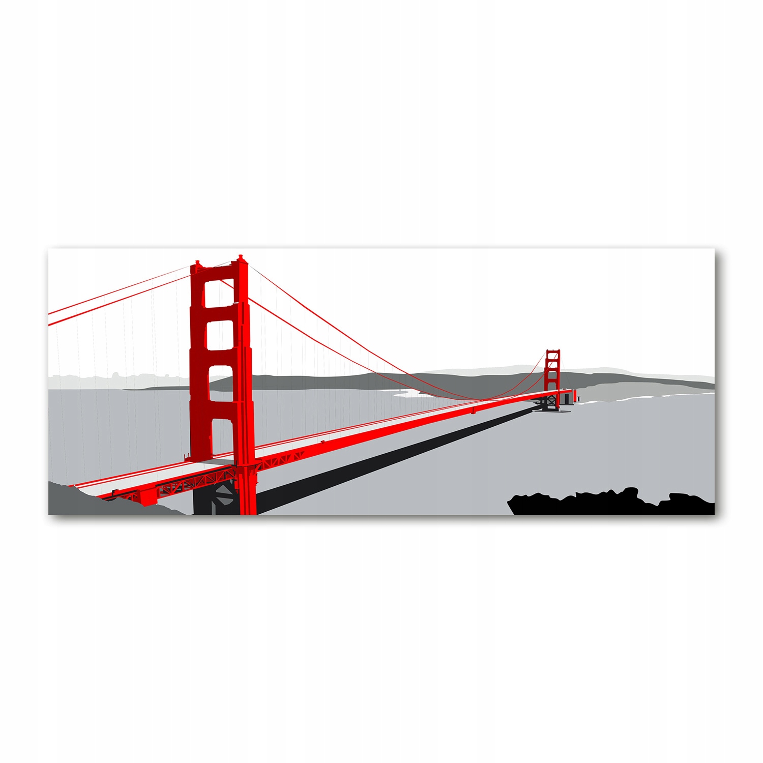 

Foto obraz szkło akryl Most San Francisco 125x50cm