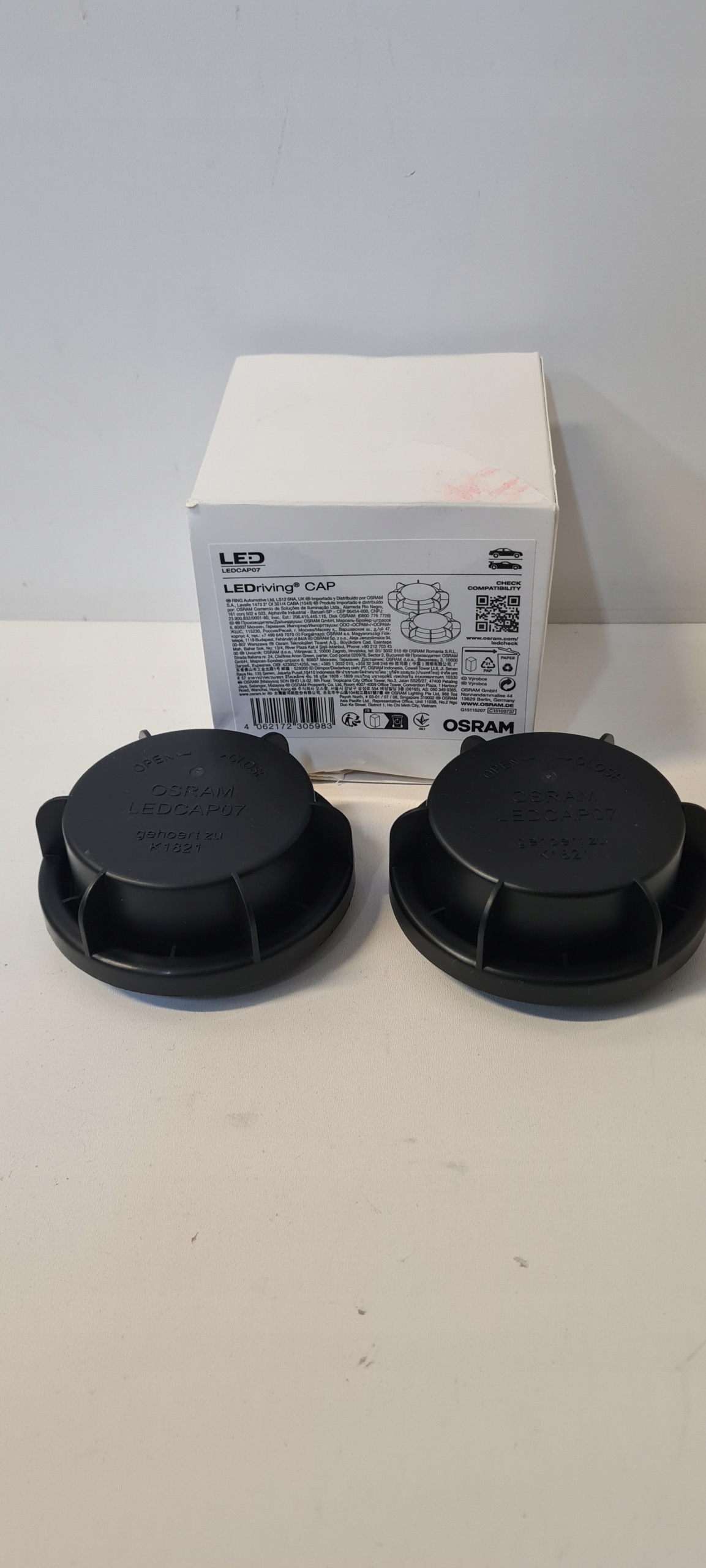 Zaślepka nasadka OSRAM LEDriving LEDCAP07 osłona ochrona reflektorów Numer katalogowy części LEDCAP07