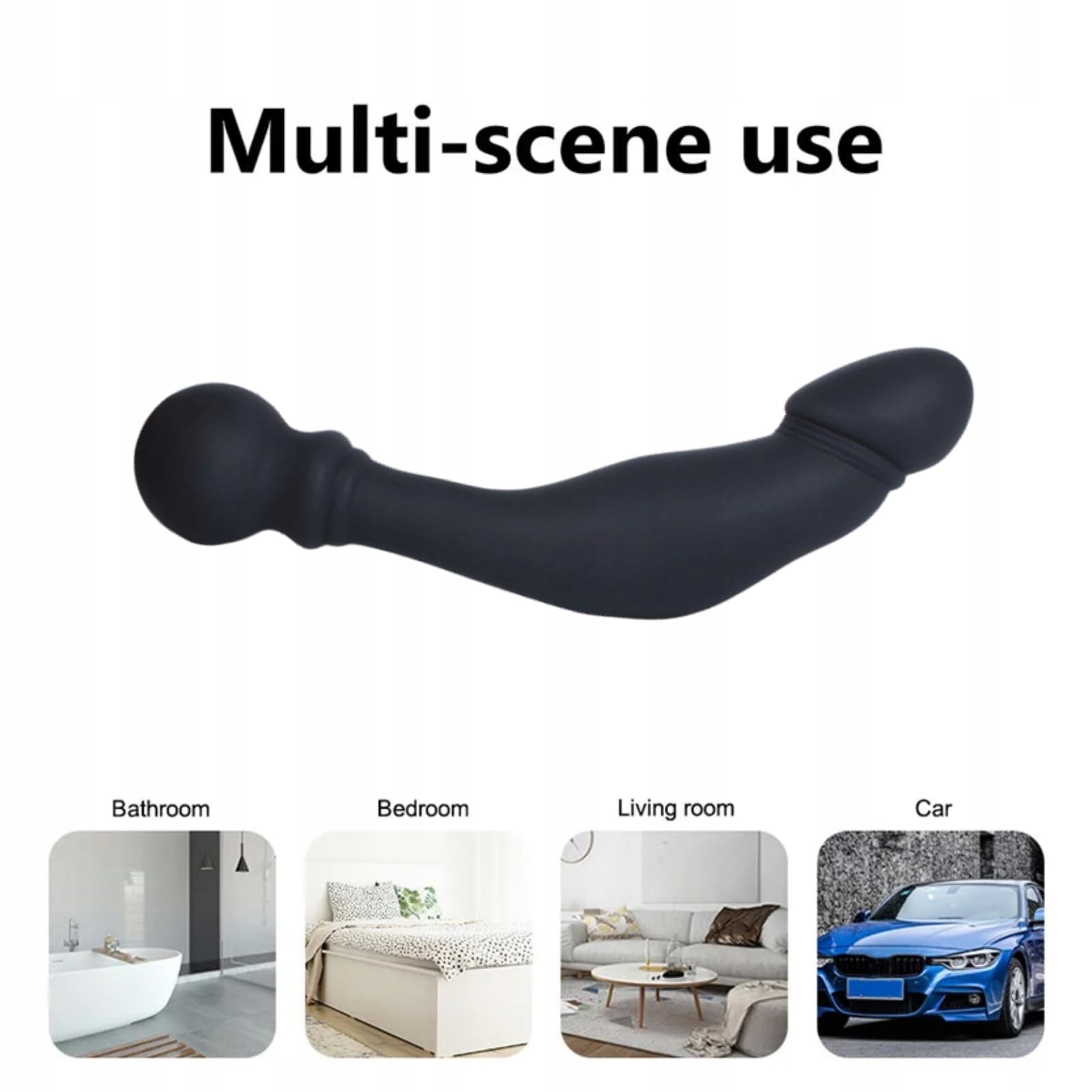 SILIKON Analdildo Z Uchwytem Analplug Masażer Prostaty — miniatura 4