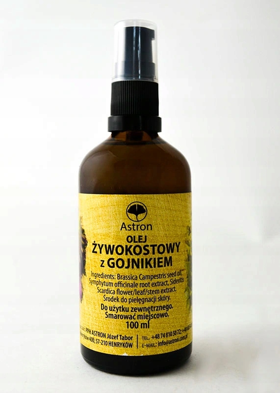 

Olej Żywokostowy Z Gojnikiem 100 ML Naturalny