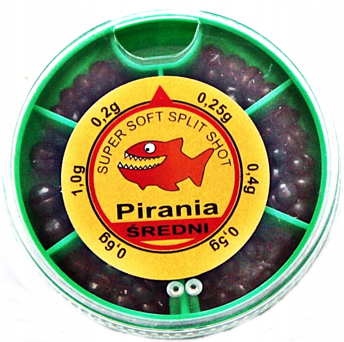

Śrut Wędkarski W Pudełku L 50gr. Średni Pirania.