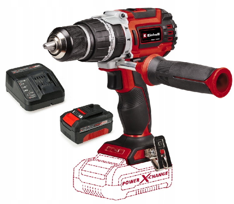 Einhell Aku Vrtačka Udar Tp-cd 18/60 4514205 Sada Akumulátor 4,0A