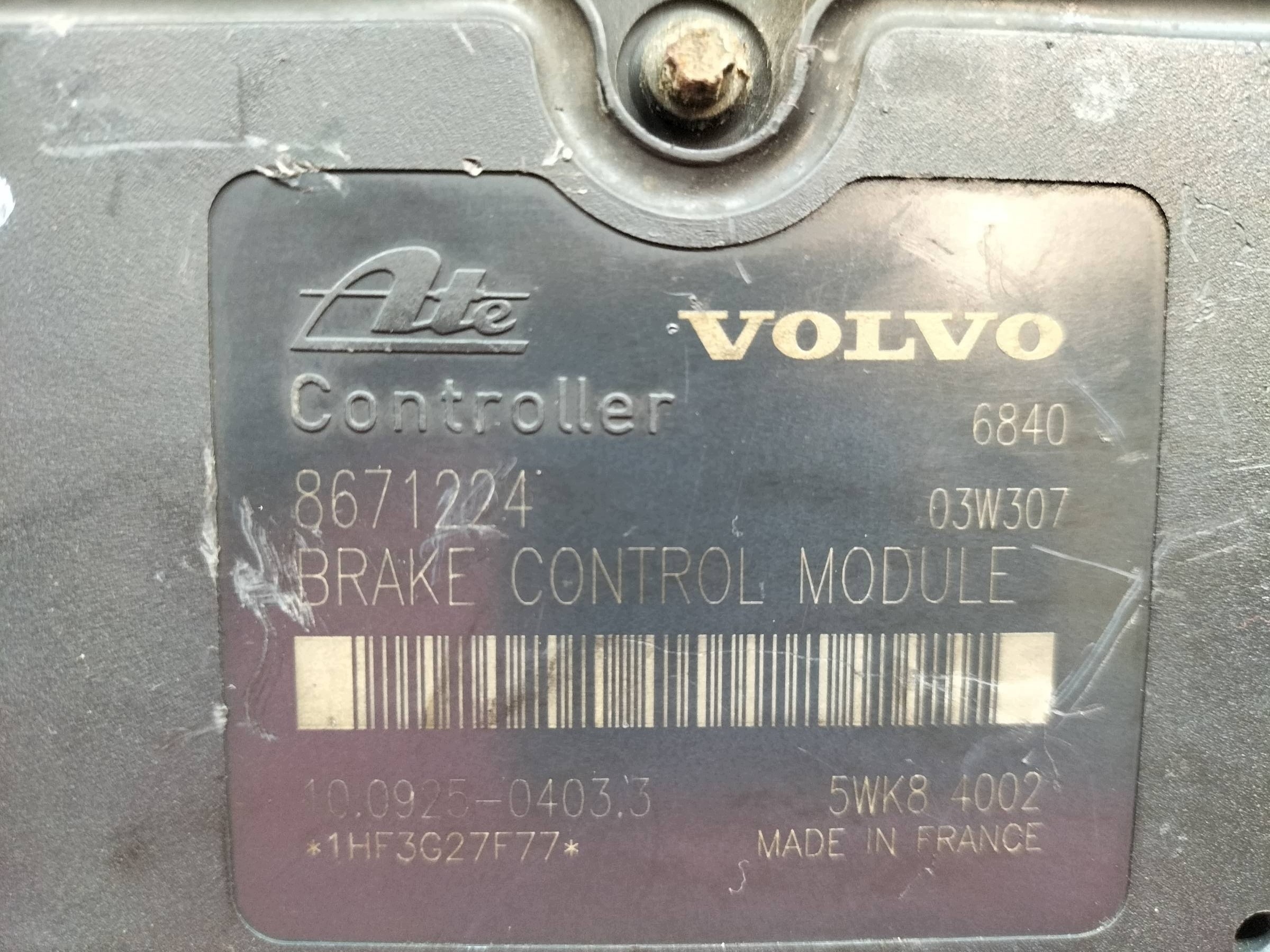 pumpa ABS P08671225 8671224 Volvo S60 i (2000-2009)