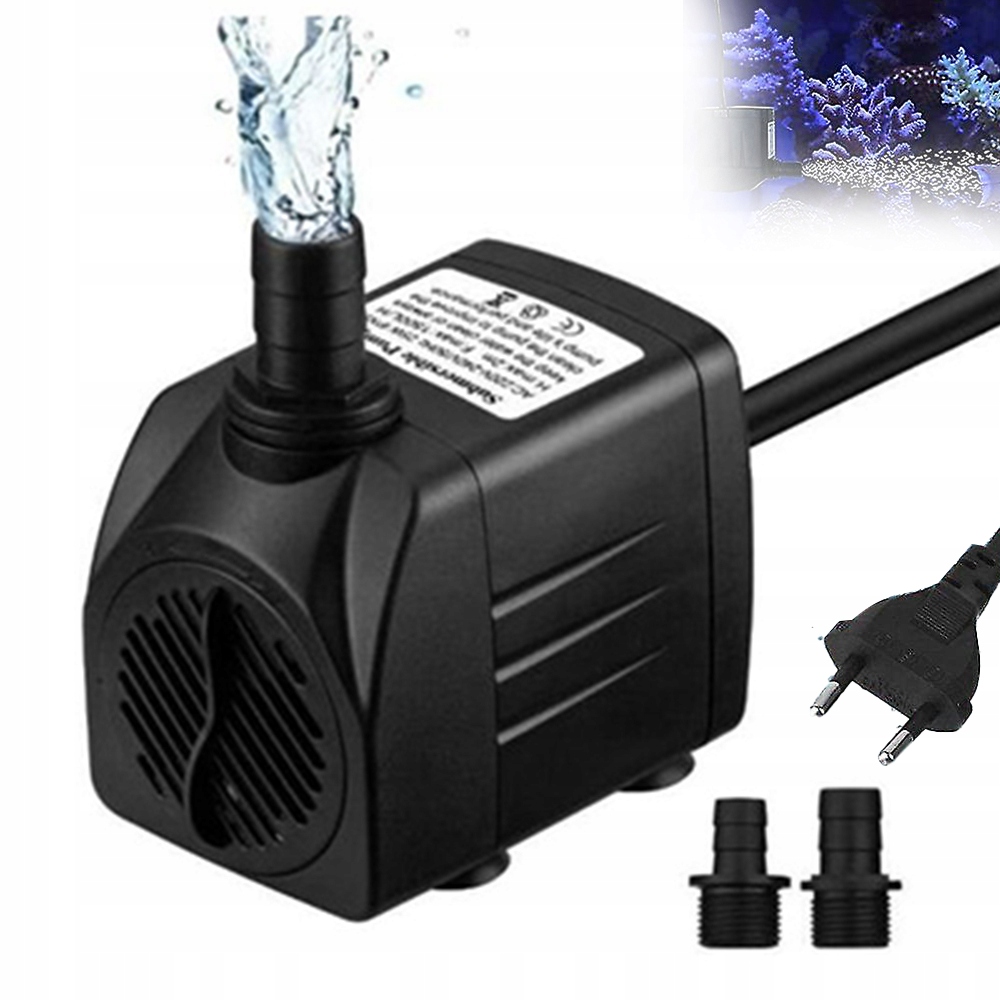 Levně Mini Ponorná Pumpa Pro Jezírkové Akvárium Multifunkční 600 L/h 10 W