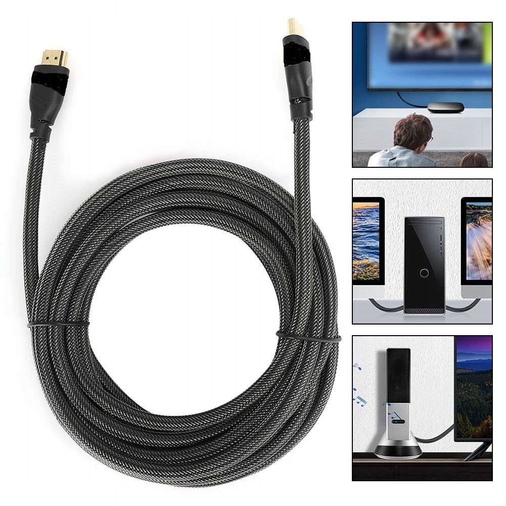 Kabel HDMI 2.1 High Speed 8K 60Hz 4k 120Hz UHD 3m Marka 3M