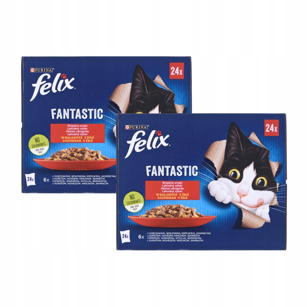 Purina Felix Fantastic: wiejskie smaki karma dla kota 48x85 g