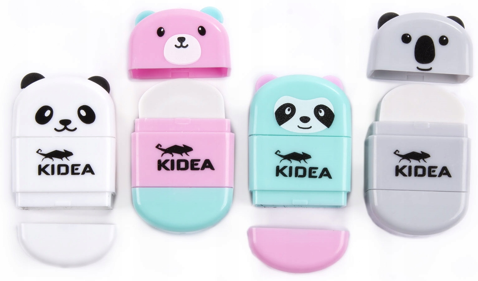 Temperówka z gumką do mazania KIDEA Zwierzaki EAN (GTIN) 5901130089901